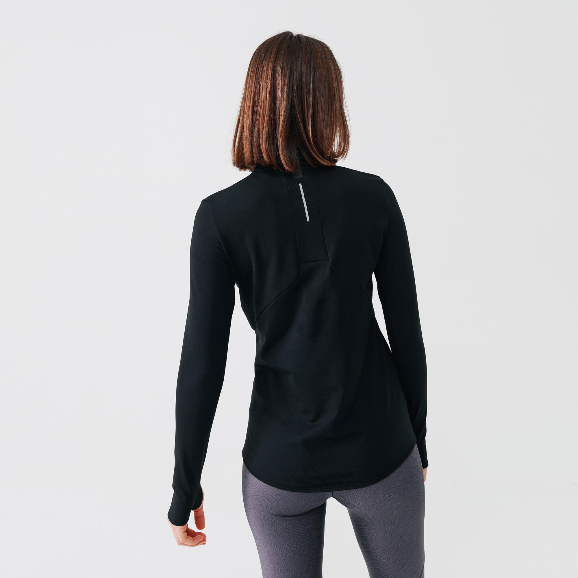 Alternative view of Women's 100 Long Sleeved Half Zip Running T shirt