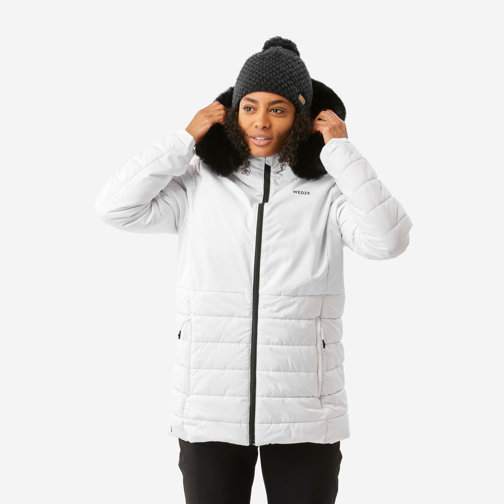 Wedze Women's 100 Mid Length Warm Ski Jacket