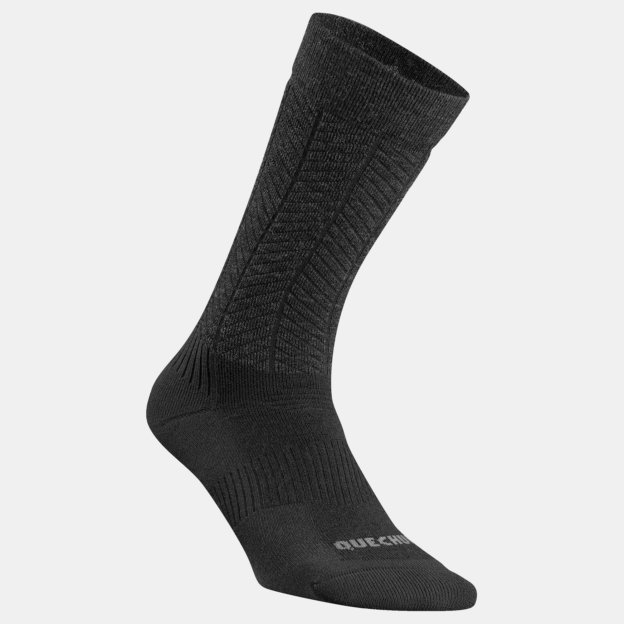 Alternative view of Quechua SH500 Mid 2 Pair Winter Hiking Warm Socks
