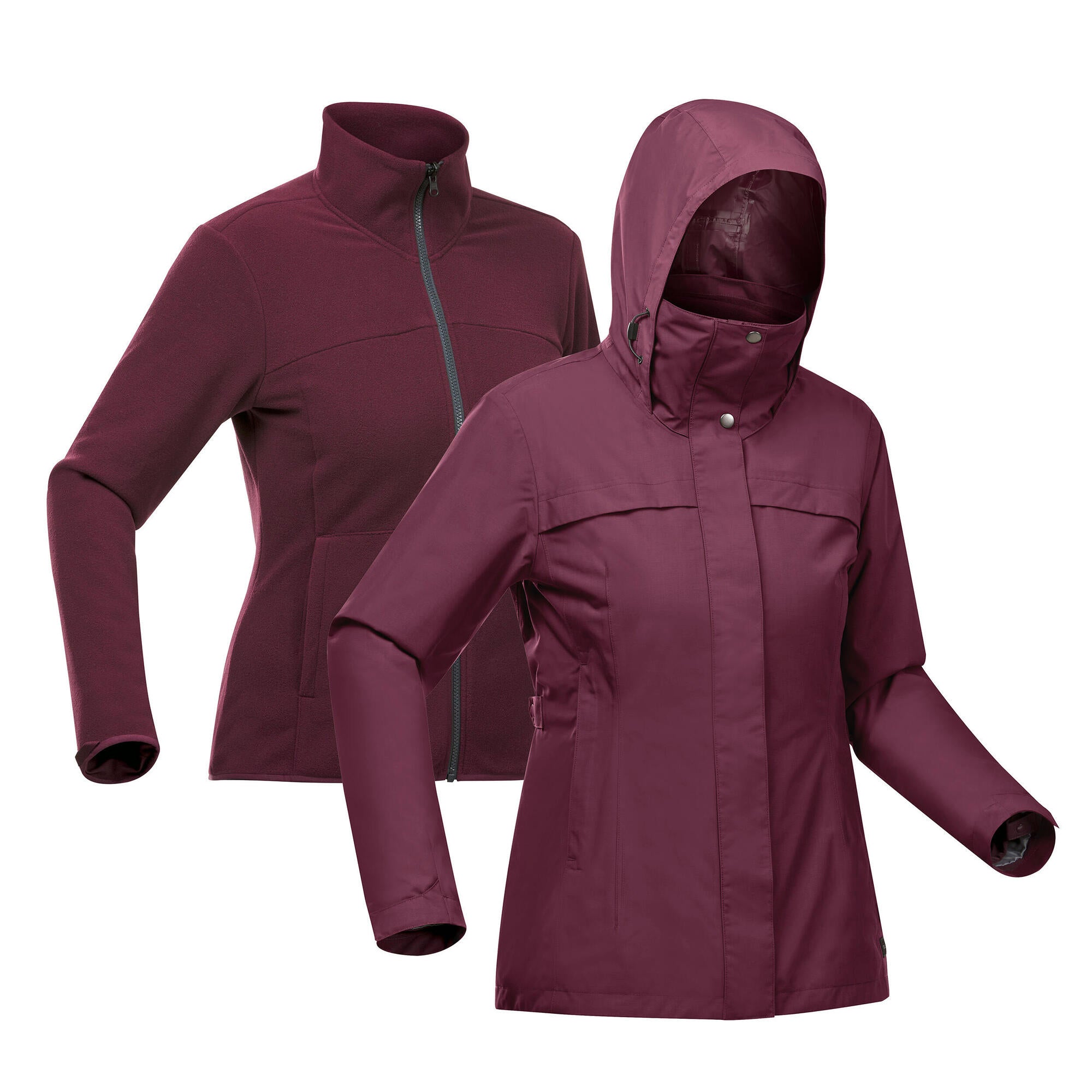 Alternative view of Quechua Women's NH100 3 in 1 Waterproof Jacket