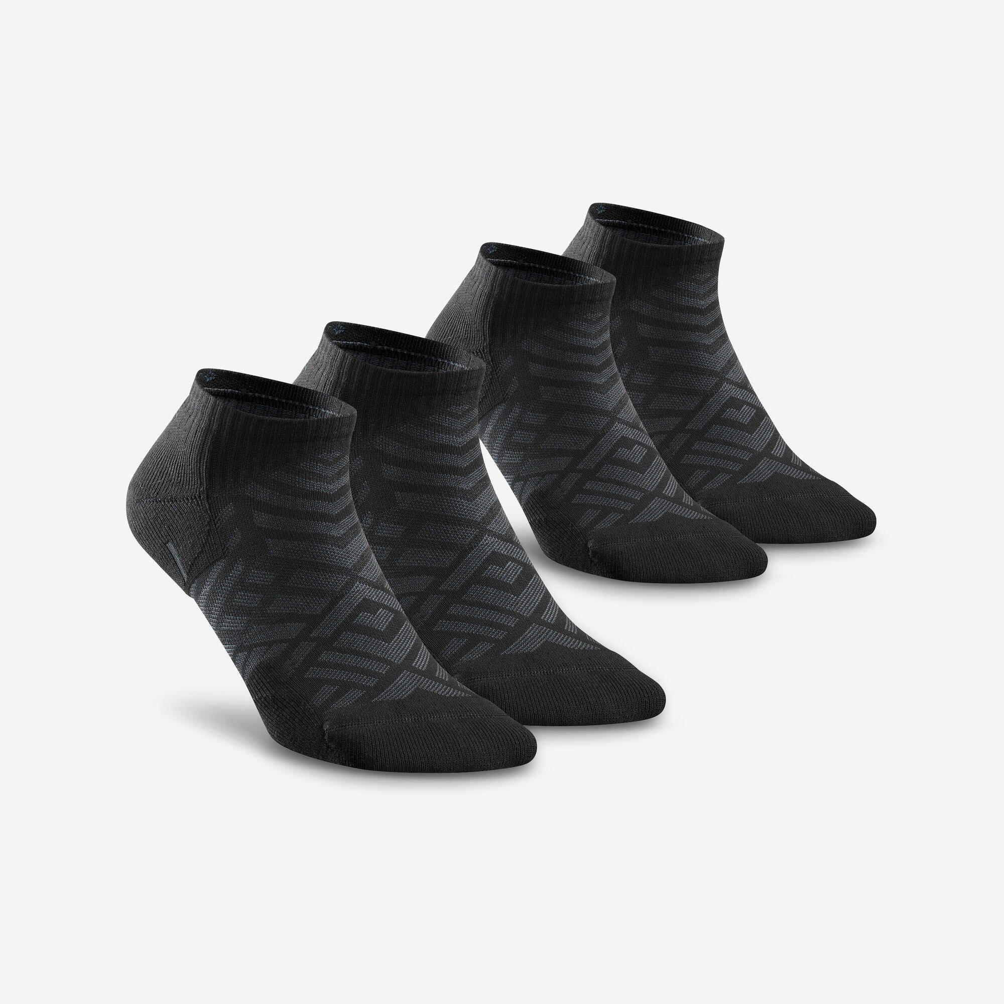 Quechua Socks Hike 100 Low 2 Pack   black