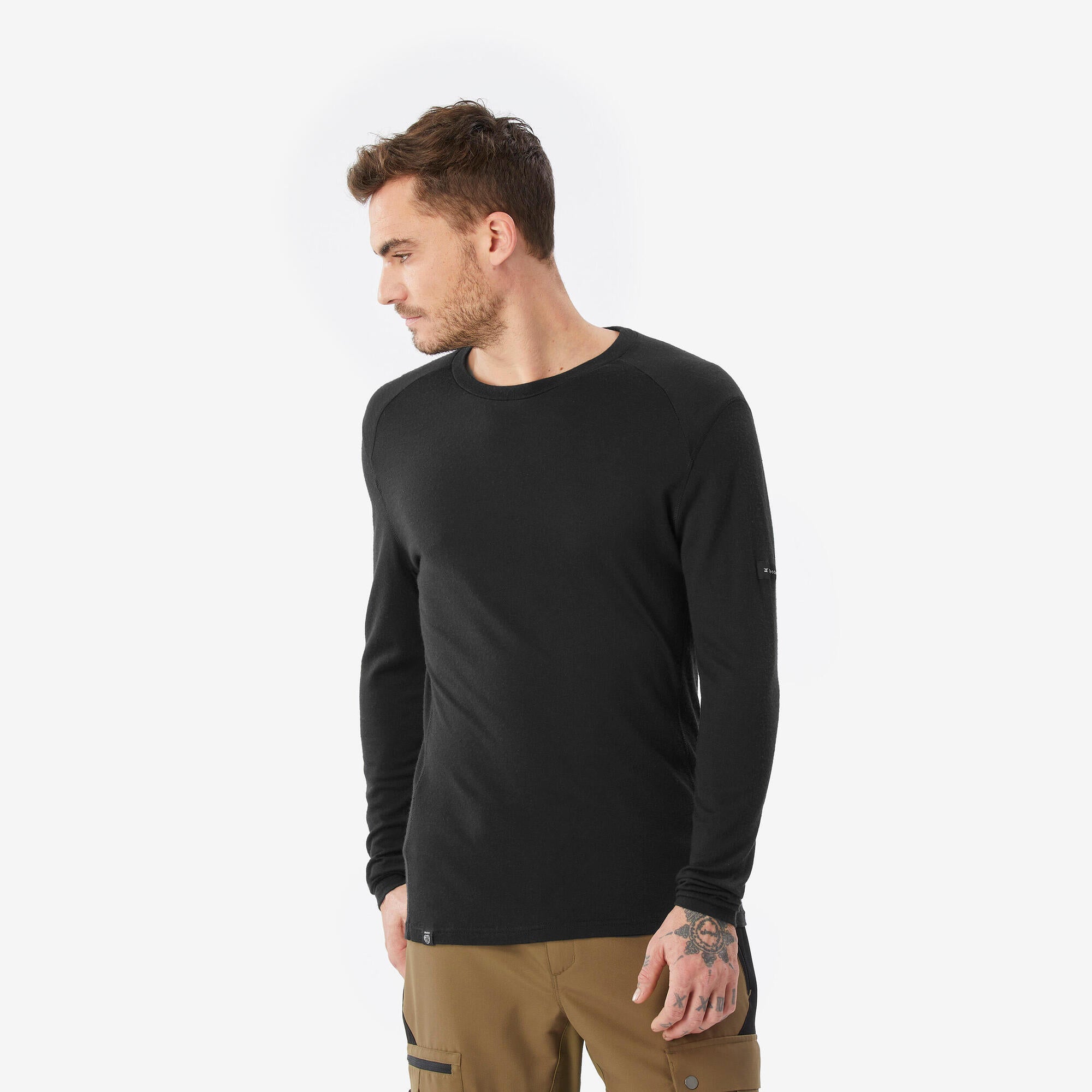 Simond Men's MT500 Long sleeve 100% Merino Wool T shirt
