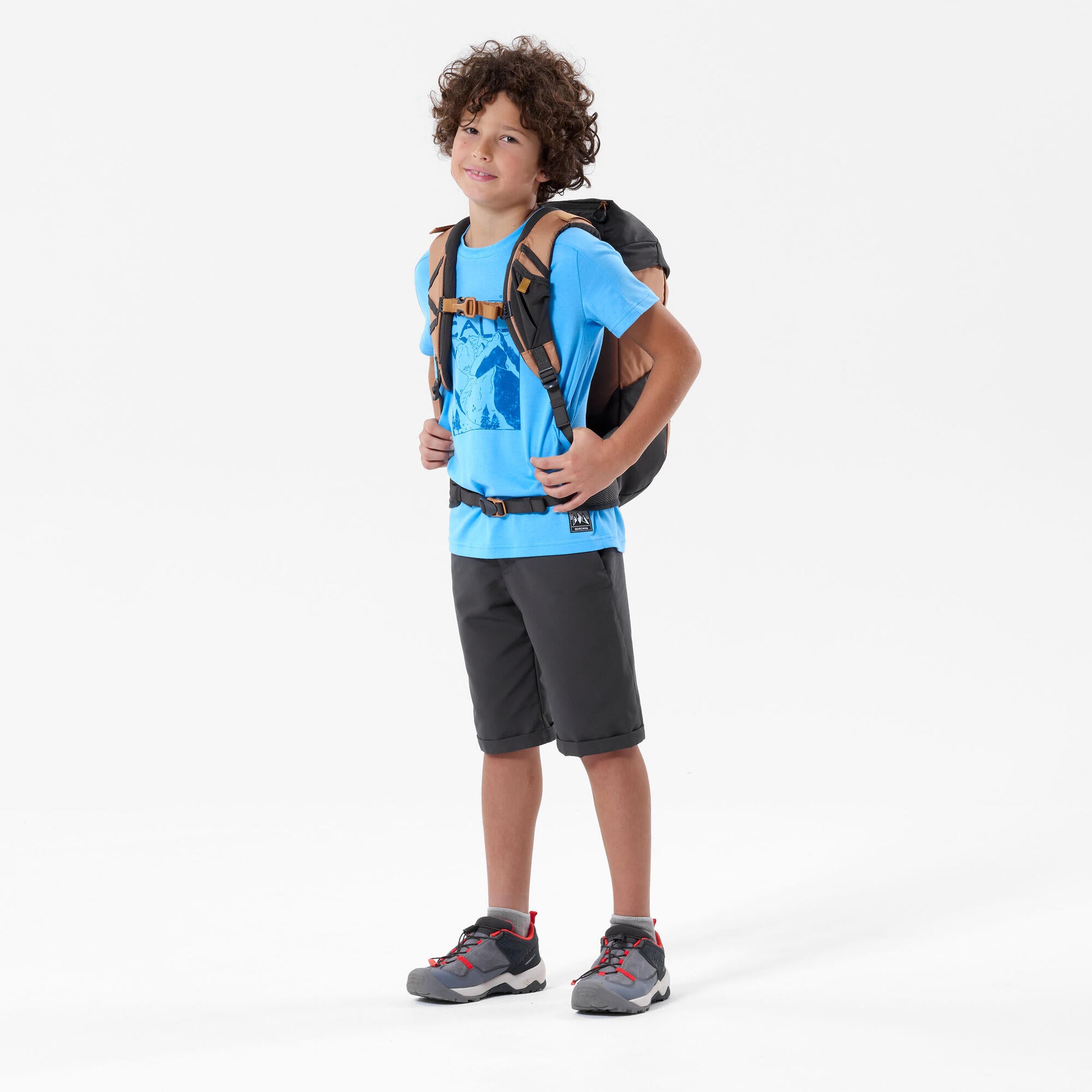 Alternative view of Quechua Kids’ MH100 Hiking Shorts   Ages 7–15