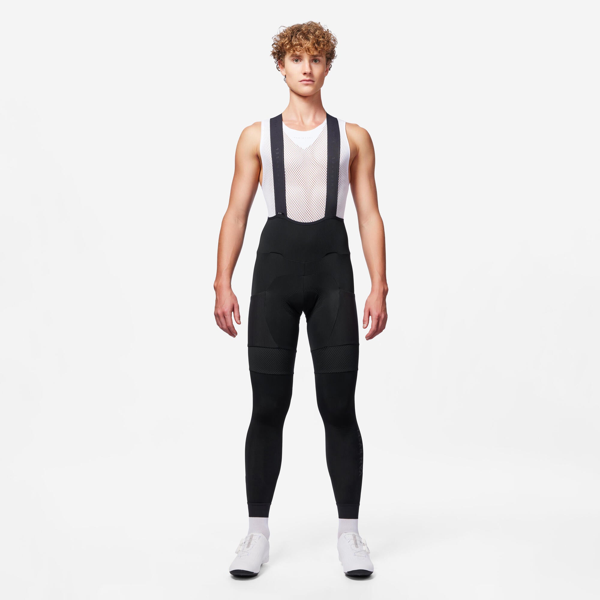 Van Rysel Men's Winter Road Cycling Tights Racer   Black