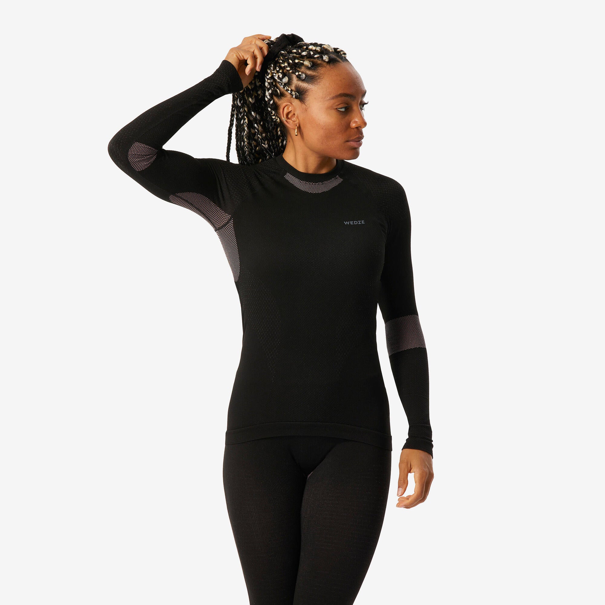 Wedze Women’s BL500 Seamless Ski Base Layer Top