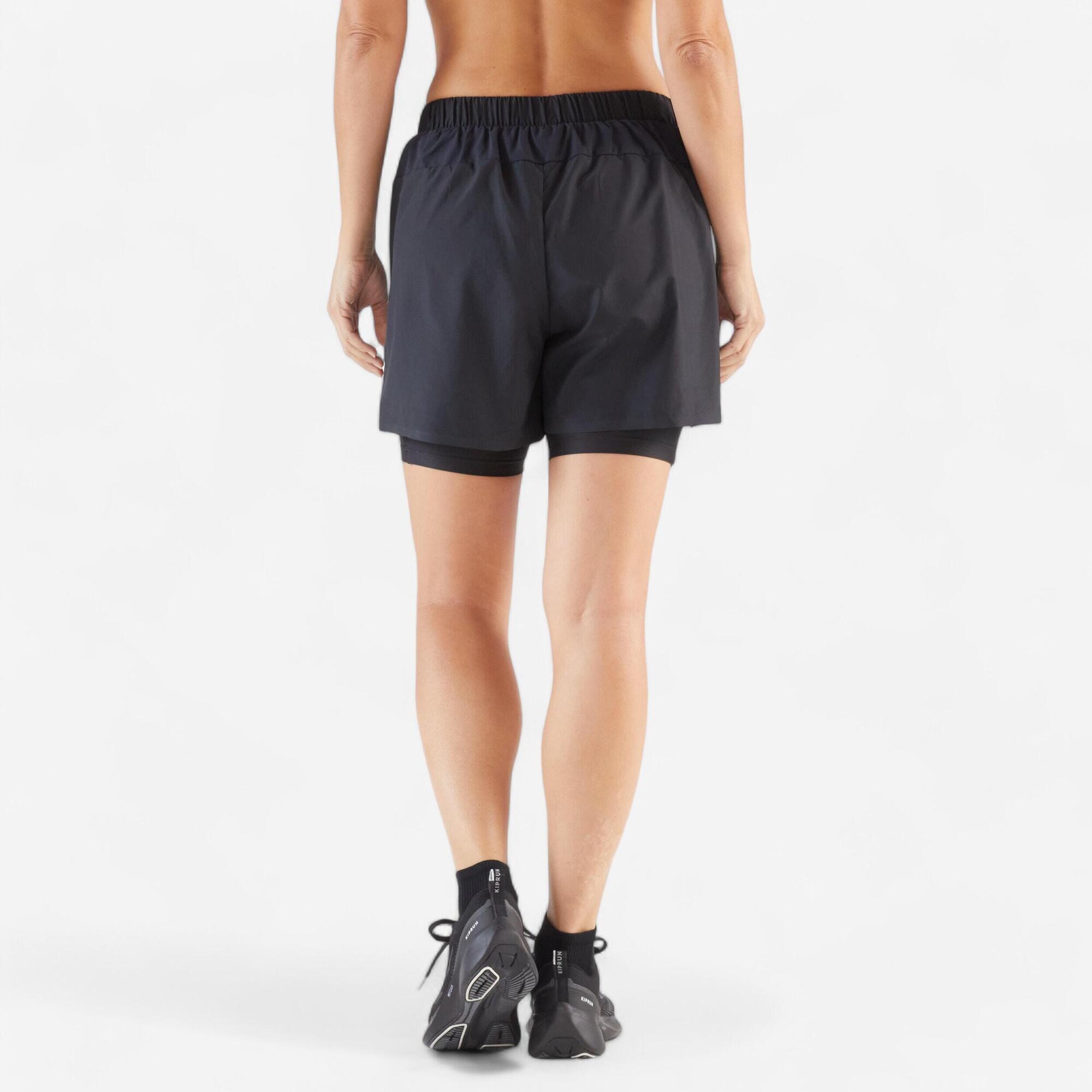 Alternative view of Kiprun Women's Run 500 2 in 1 Compression Running Shorts