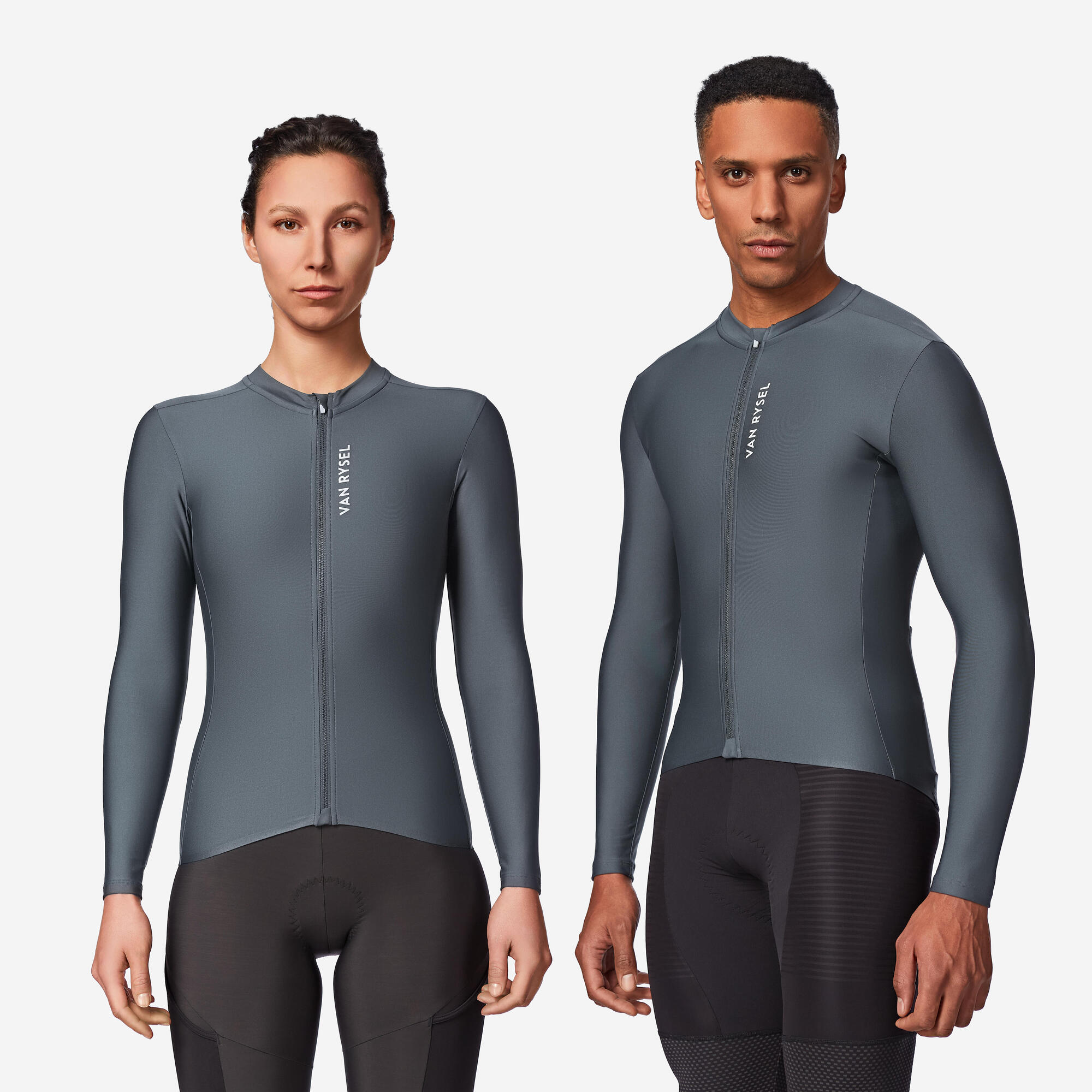 Van Rysel Unisex RCR 2 Long Sleeved Fleece Lined Cycling Jersey