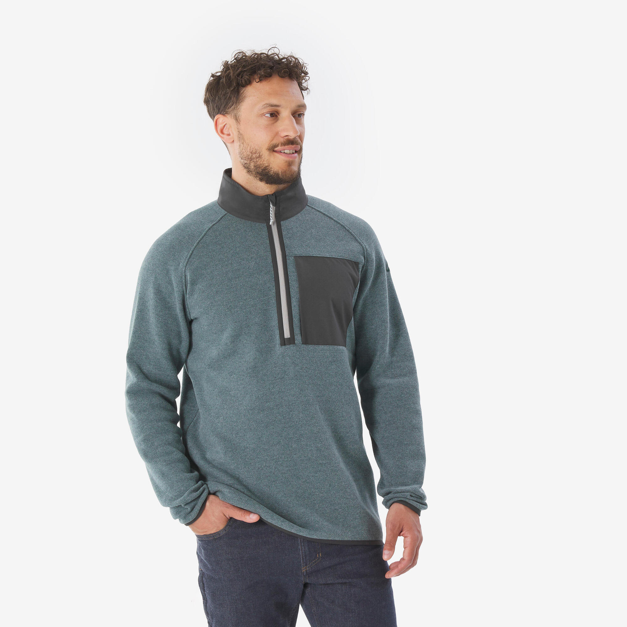 Quechua Men's NH500 Half Zip Hiking Pullover