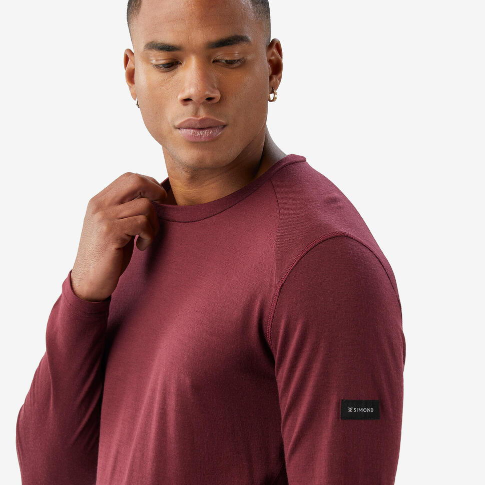 Simond Men's MT500 Long sleeve 100% Merino Wool T shirt - Image 10