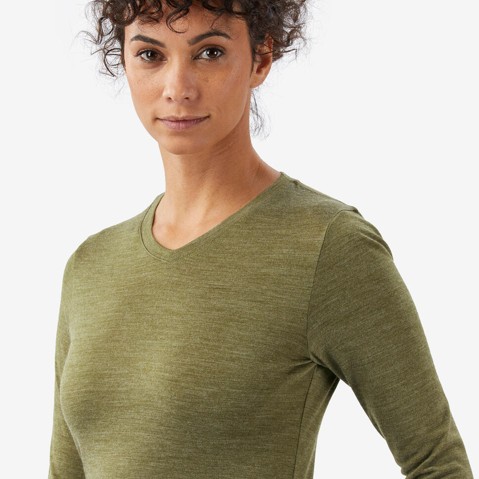 Simond Women's Travel 100 Merino Wool Long sleeve Shirt - Image 8
