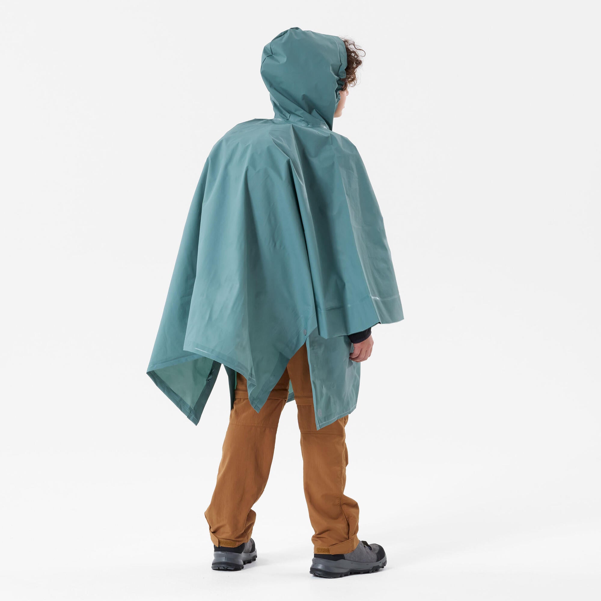 Alternative view of Quechua Kids’ MH100 Hiking Rain Poncho – Ages 7–15