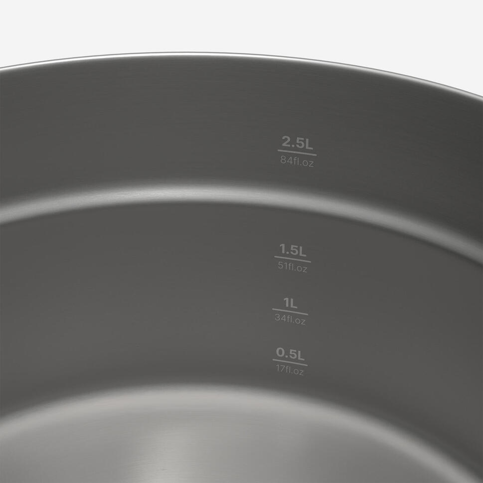 Quechua 500 Stainless Steel Nonstick Camping Cookset – 25 Piece for 4 People - Image 4