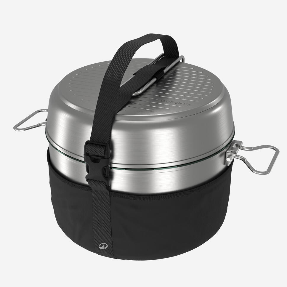 Quechua 500 Stainless Steel Nonstick Camping Cookset – 25 Piece for 4 People - Image 10